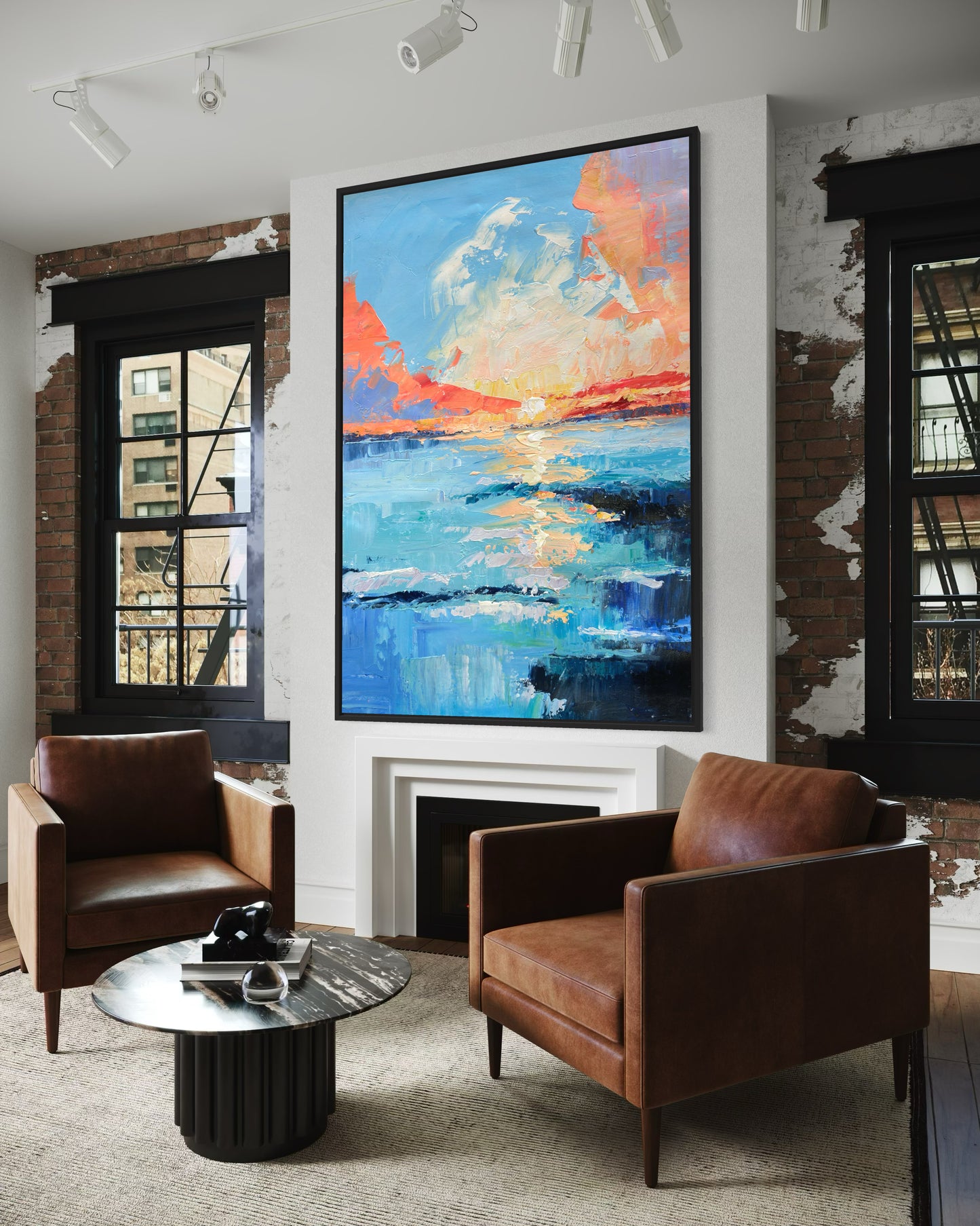 Sunset OceanPainting CA#097