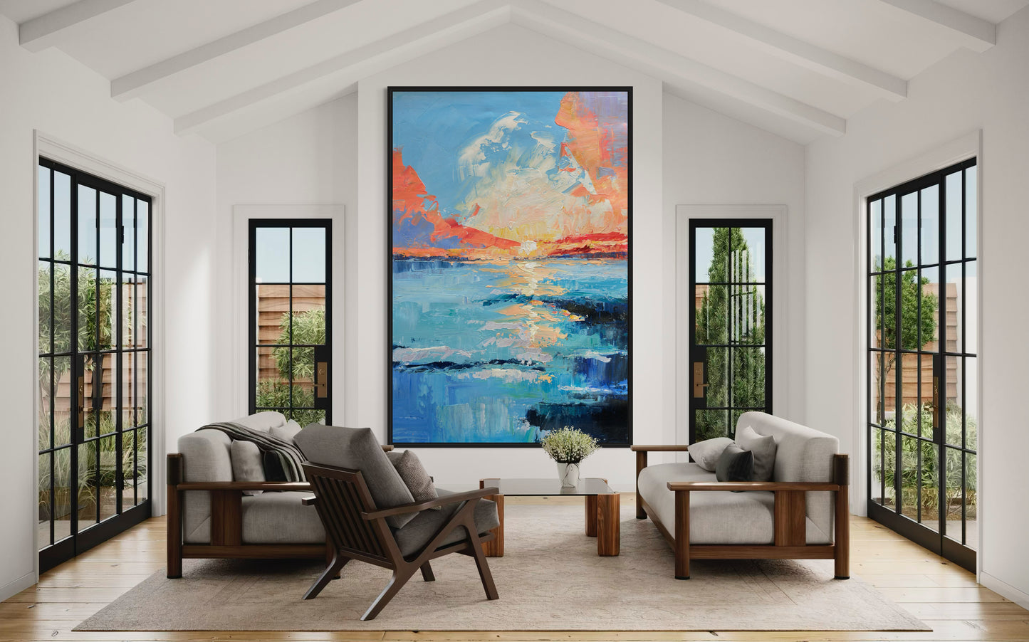Sunset OceanPainting CA#097
