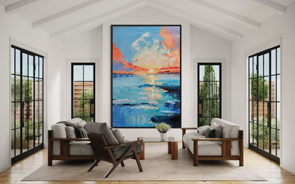 Sunset OceanPainting CA#097