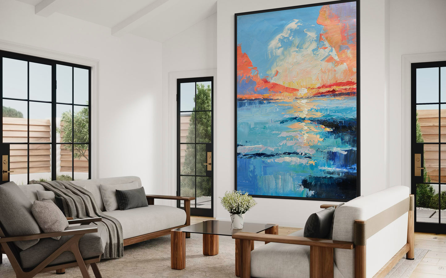 Sunset OceanPainting CA#097