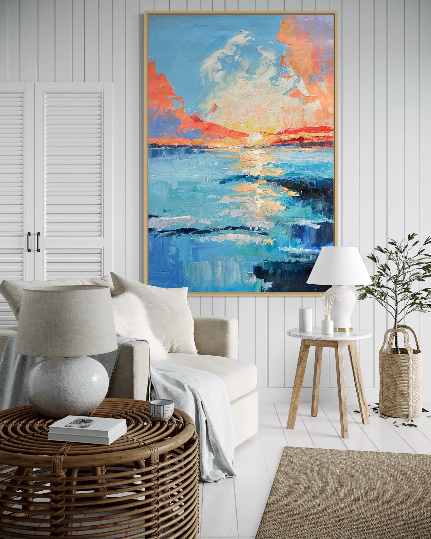 Sunset OceanPainting CA#097
