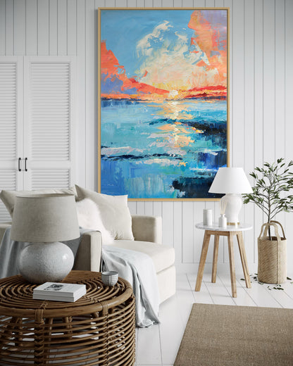 Sunset OceanPainting CA#097