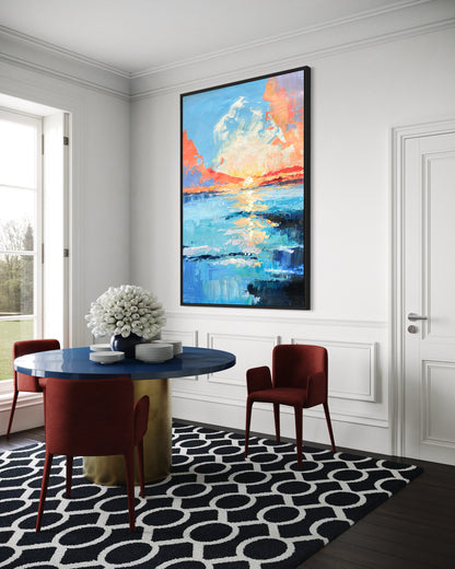Sunset OceanPainting CA#097