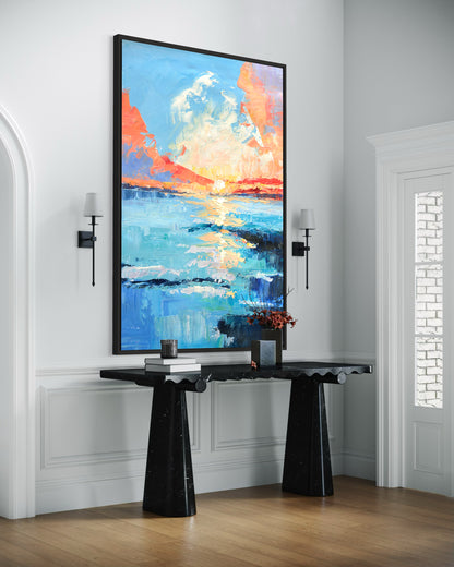 Sunset OceanPainting CA#097