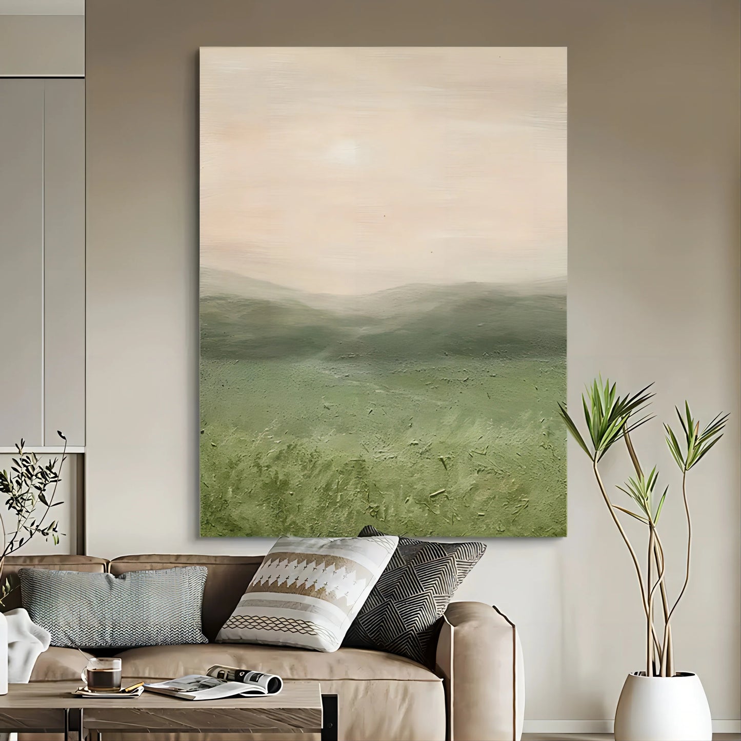 Wabi-Sabi Painting Landscape Hill WS#017