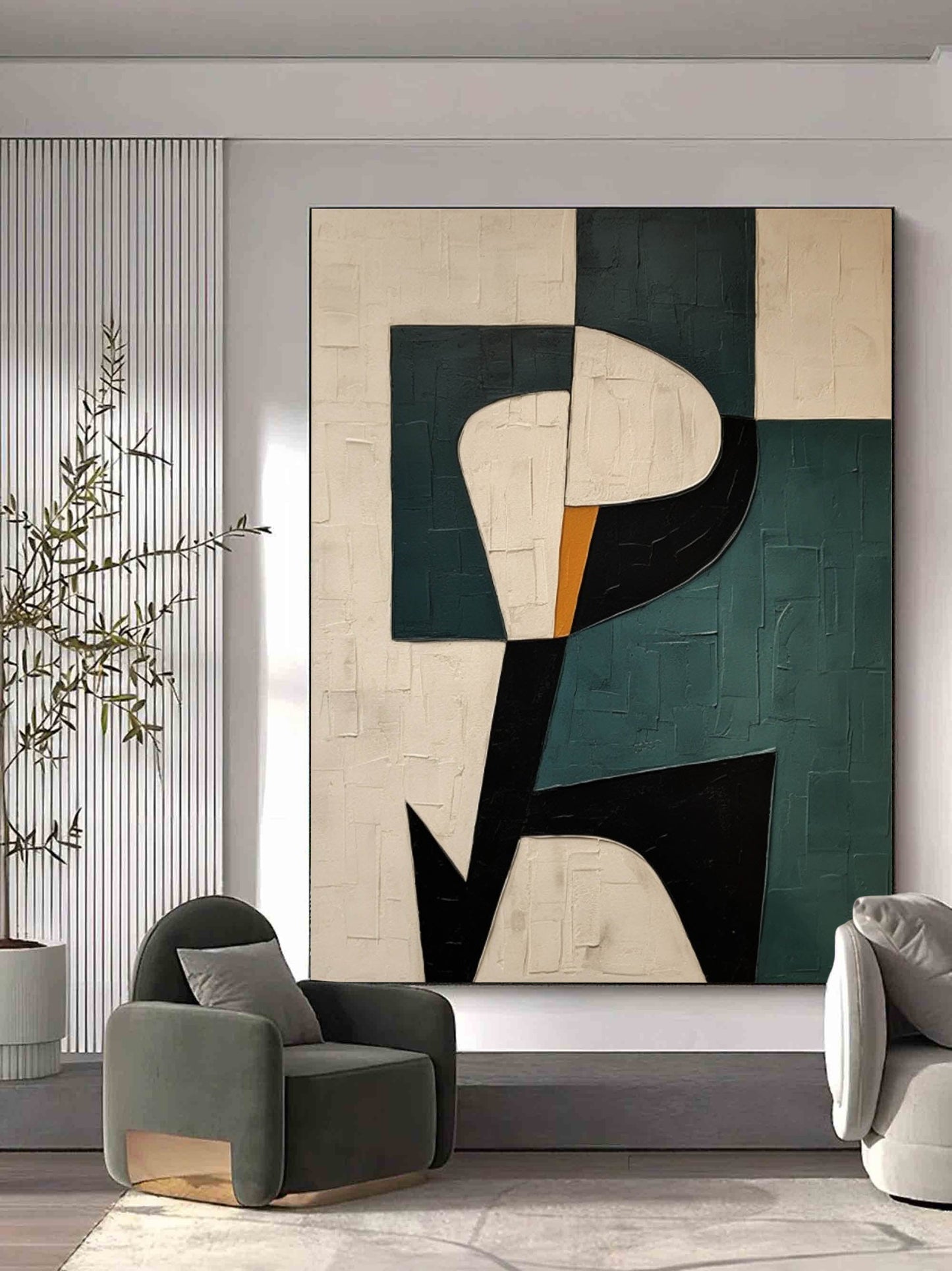 Wabi-Sabi Painting Geometric WS#015
