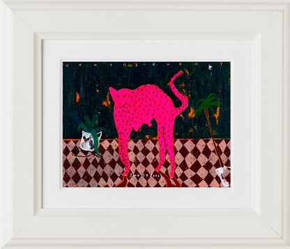 Bold Pink Leopard Art Print