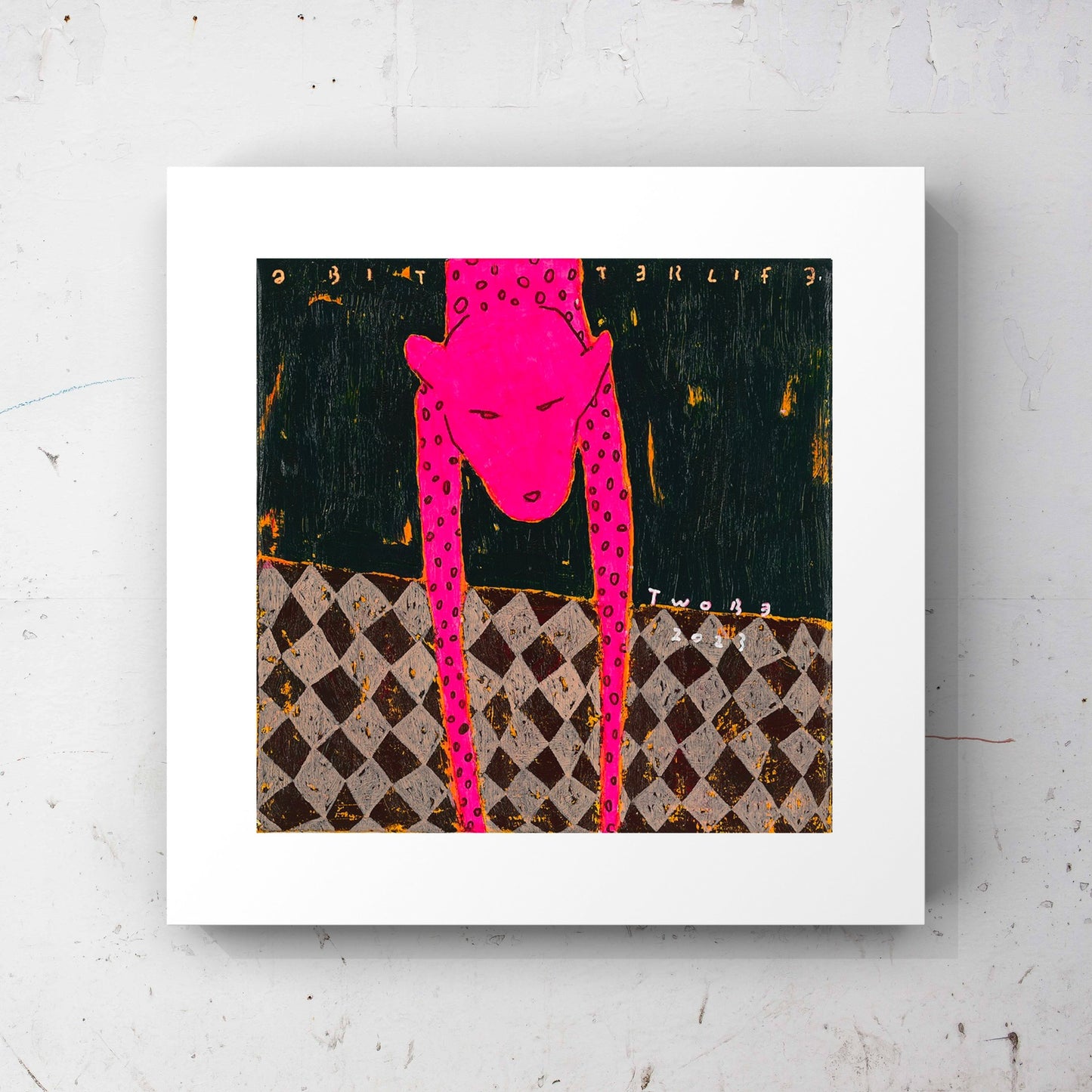 Vibrant Pink Leopard Close-Up Art Print