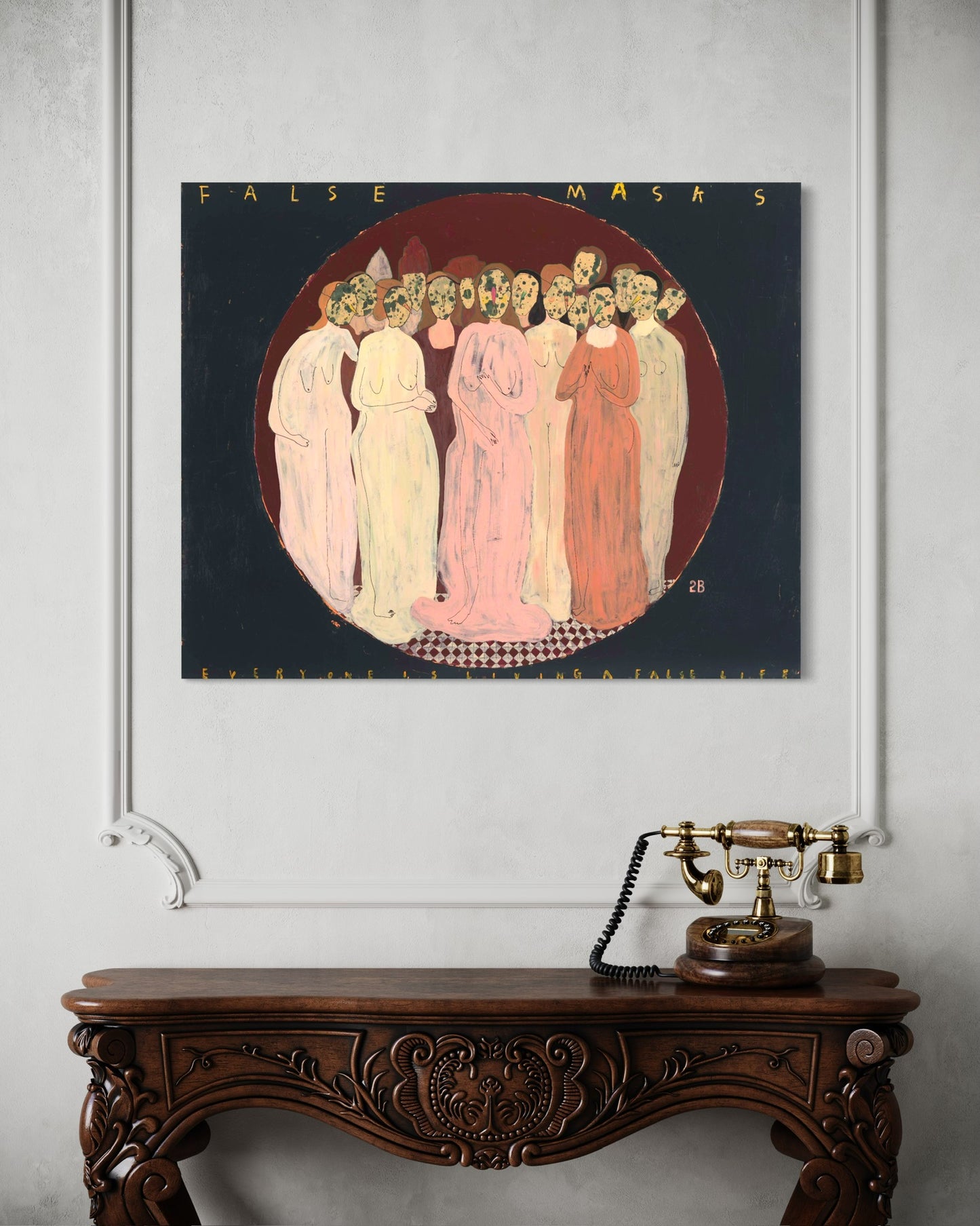 Elegant Group of Figures Art Print