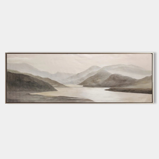 Minimalist Green Ocean Painting CM#152