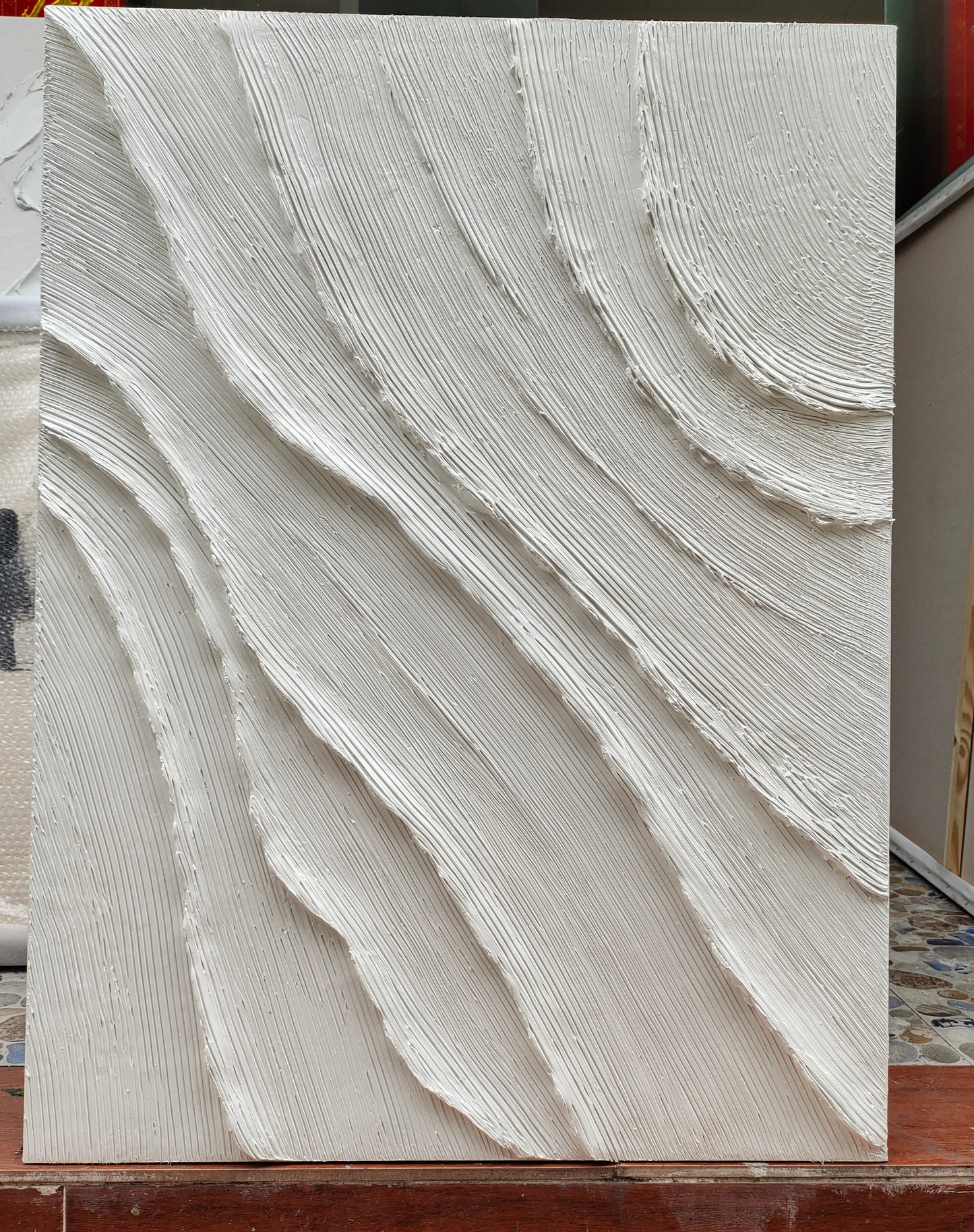 Wabi-Sabi White Painting TA#033