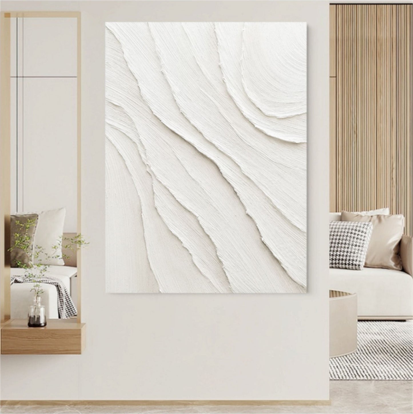 Wabi-Sabi White Painting TA#033