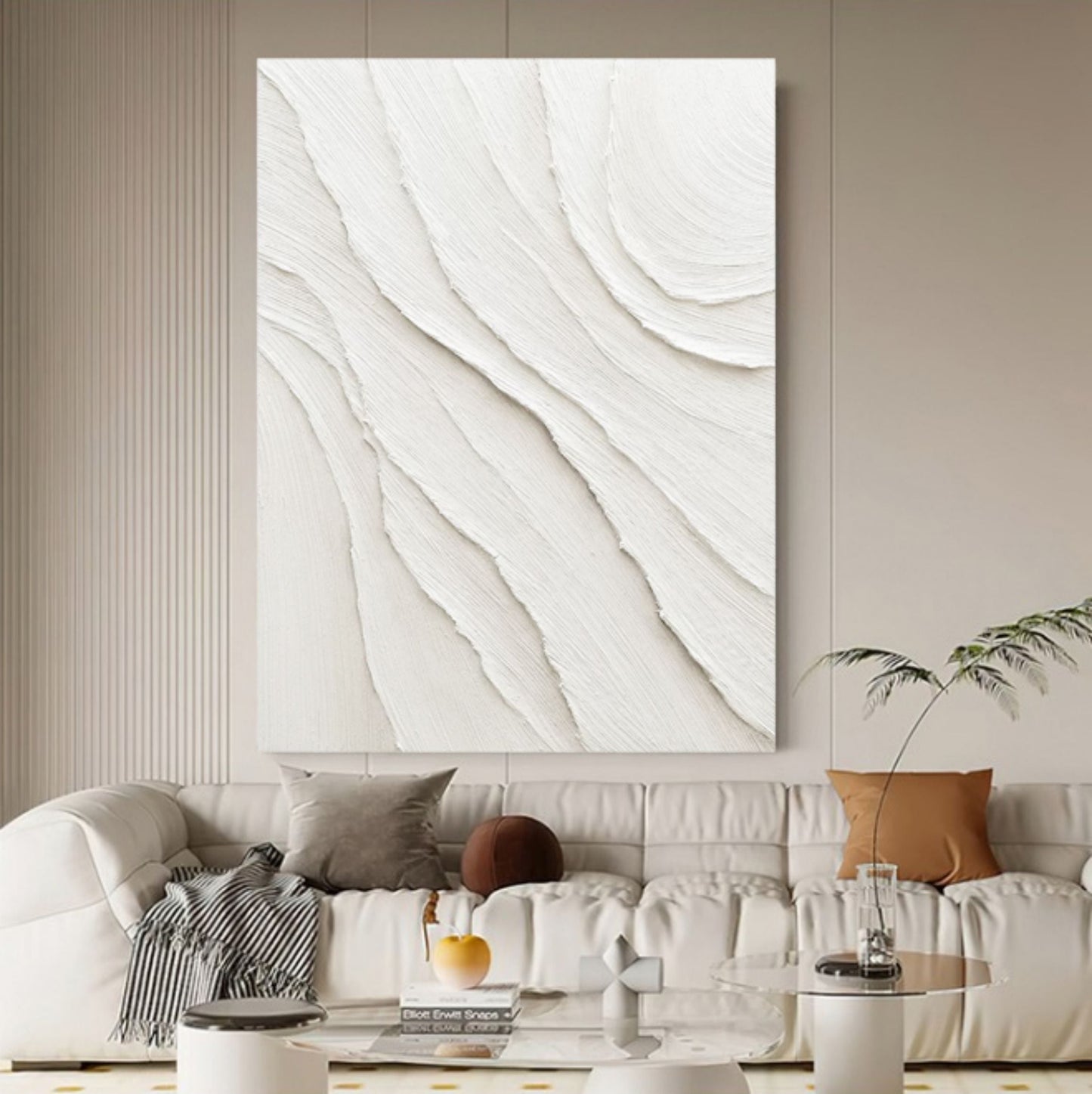 Wabi-Sabi White Painting TA#033