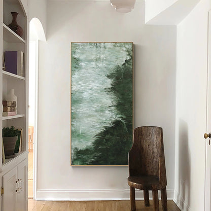 Minimalist Green Toned Painting CM#149