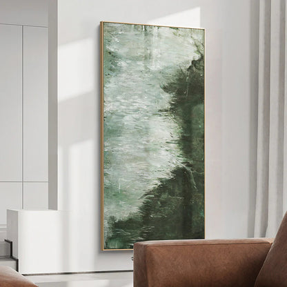 Minimalist Green Toned Painting CM#149