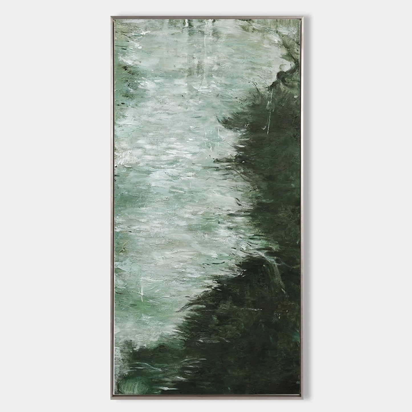 Minimalist Green Toned Painting CM#149