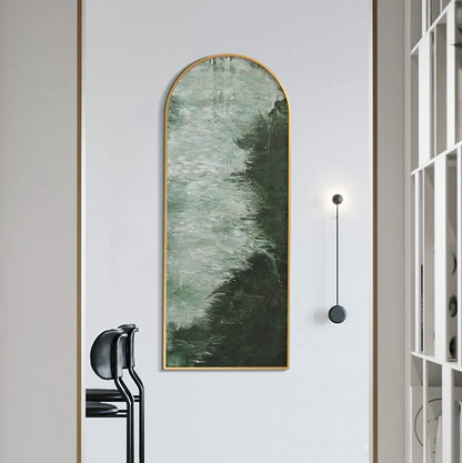 Minimalist Green Toned Painting CM#149
