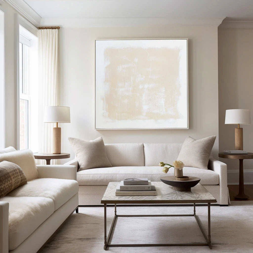 Beige Minimalist Painting CM#108