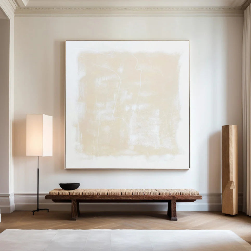 Beige Minimalist Painting CM#108