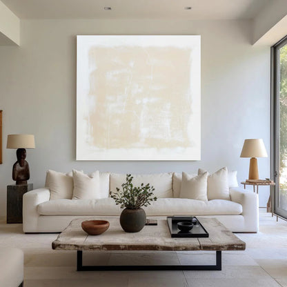 Beige Minimalist Painting CM#108