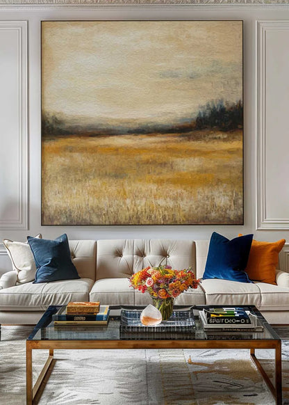 Minimalist Autumn Landscape Painting CM#144