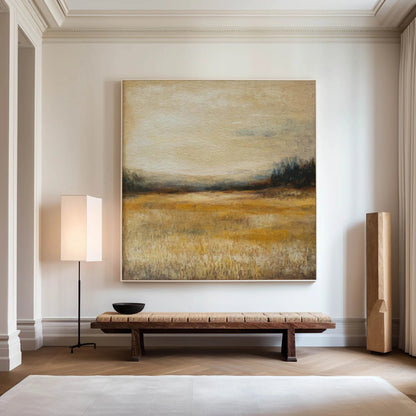 Minimalist Autumn Landscape Painting CM#144