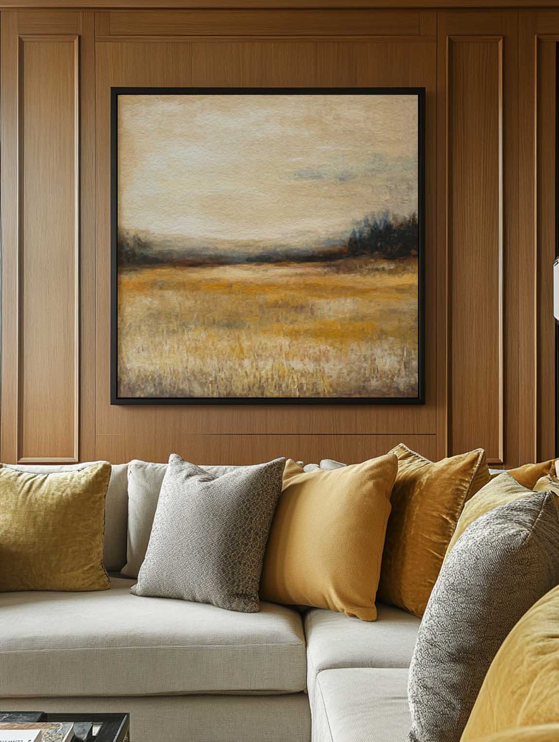 Minimalist Autumn Landscape Painting CM#144