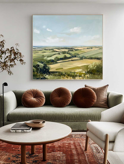 Minimalist Spring Landscape Painting CM#148