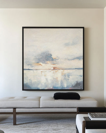Minimalist Blue Ocean Painting CM#130