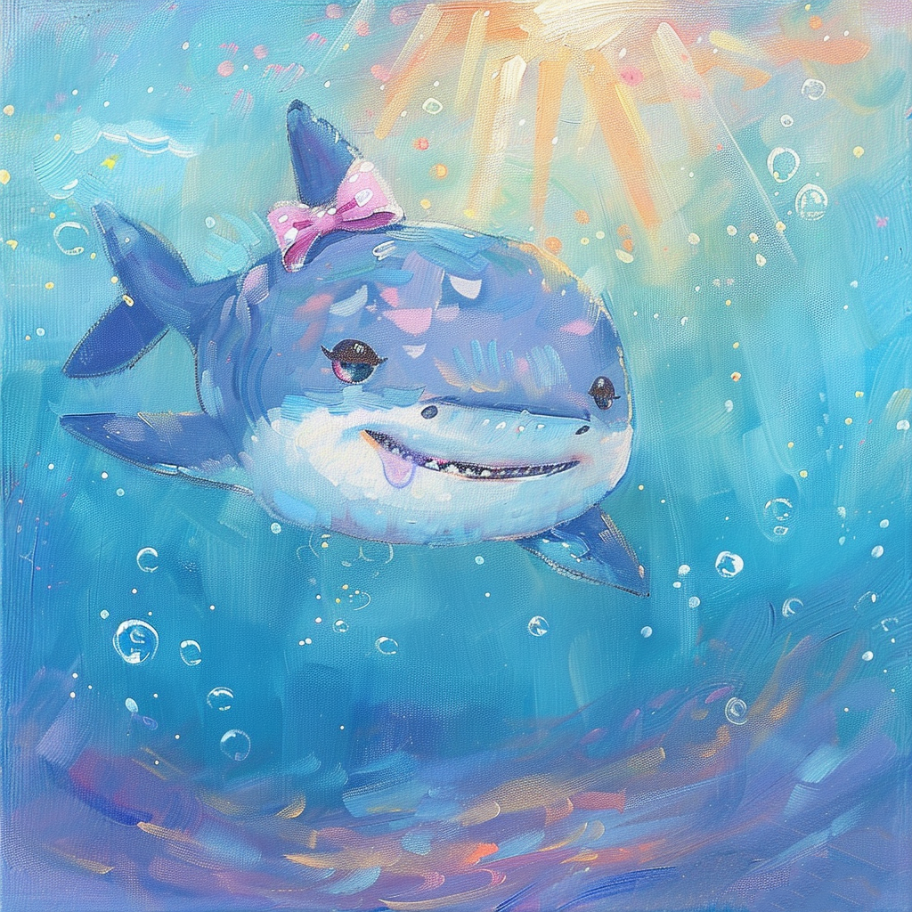 Smiling Whale Underwater Fantasy