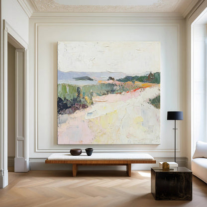 Minimalist White Landscape Painting CM#138