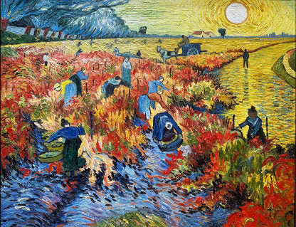 Vincent Van Gogh The Red Vineyard Oil Painting