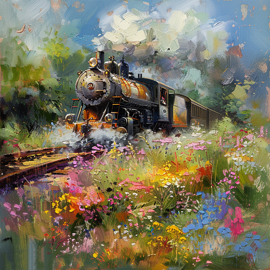 Countryside Railway and Wildflower Path