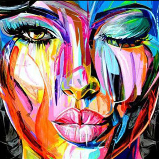 Colorful Female Portrait CA#054