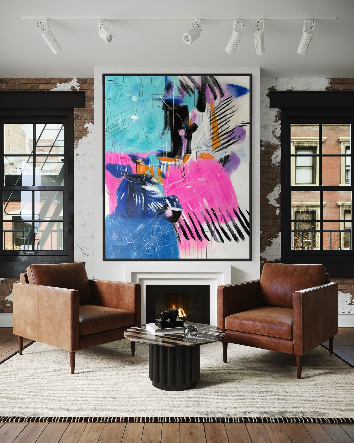 Colorful Abstract Painting CA#104