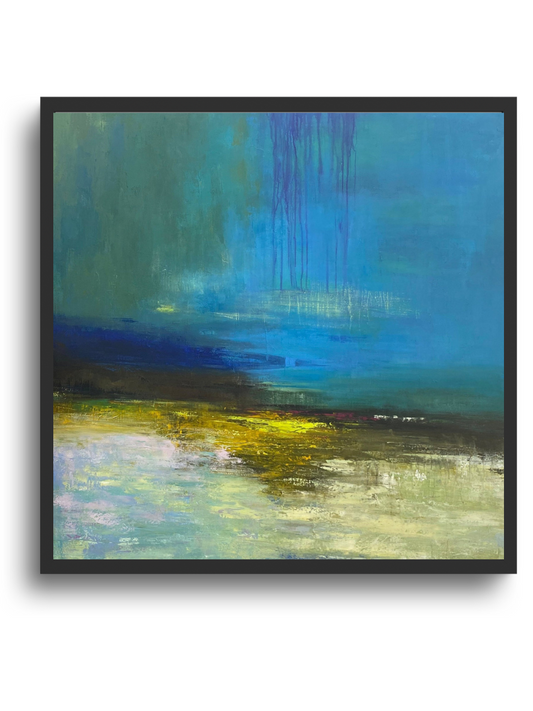 Minimalist Blue Painting CM#122