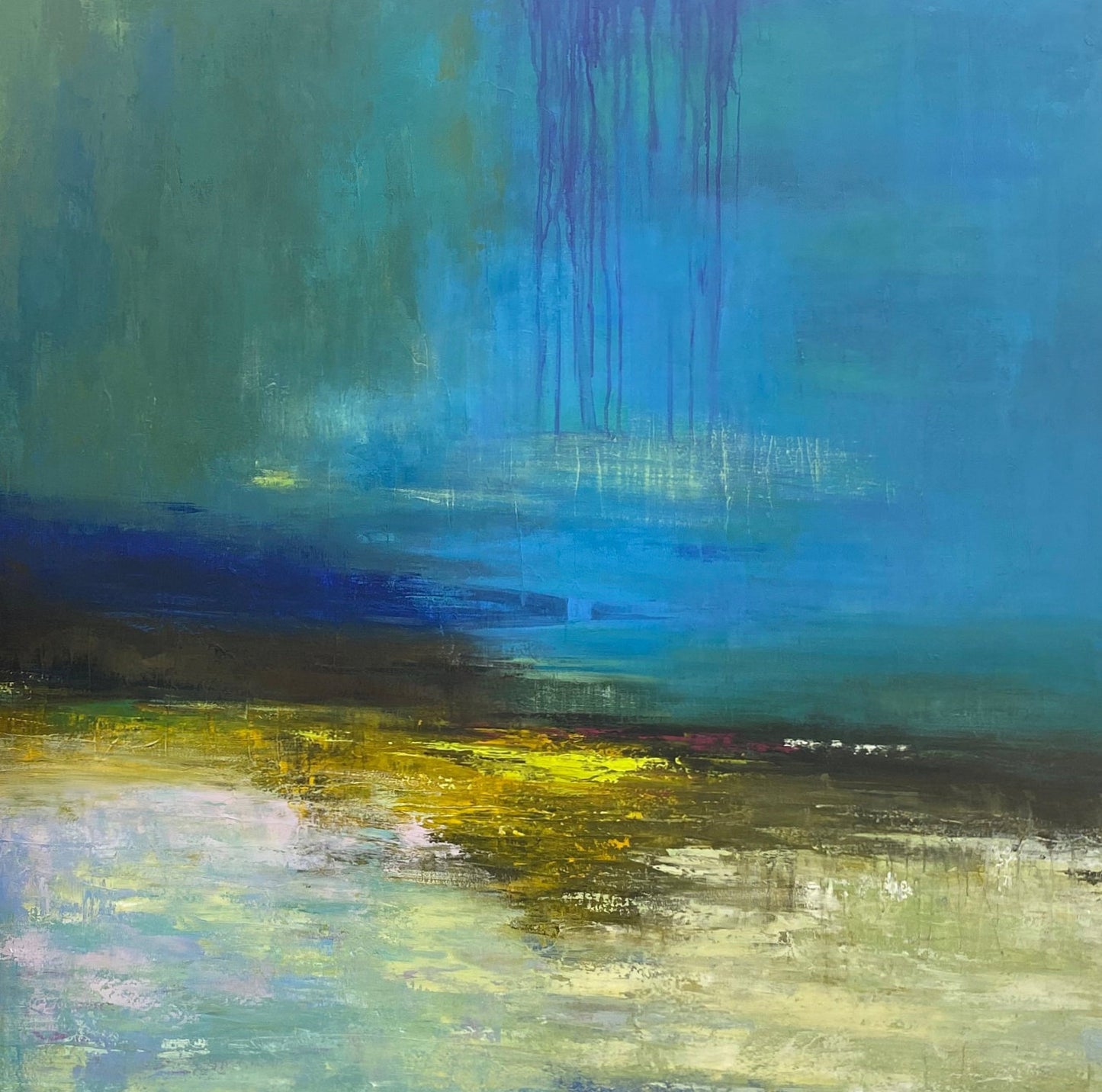 Minimalist Blue Painting CM#122