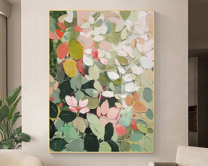 Floral Abstract Oil Painting
