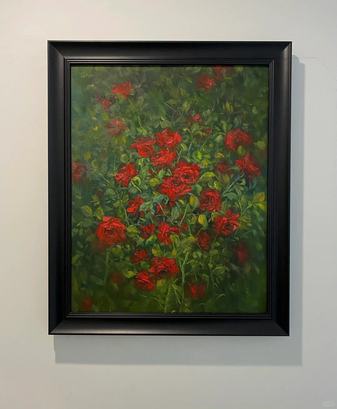 Red Flowers in the Garden Oil Painting