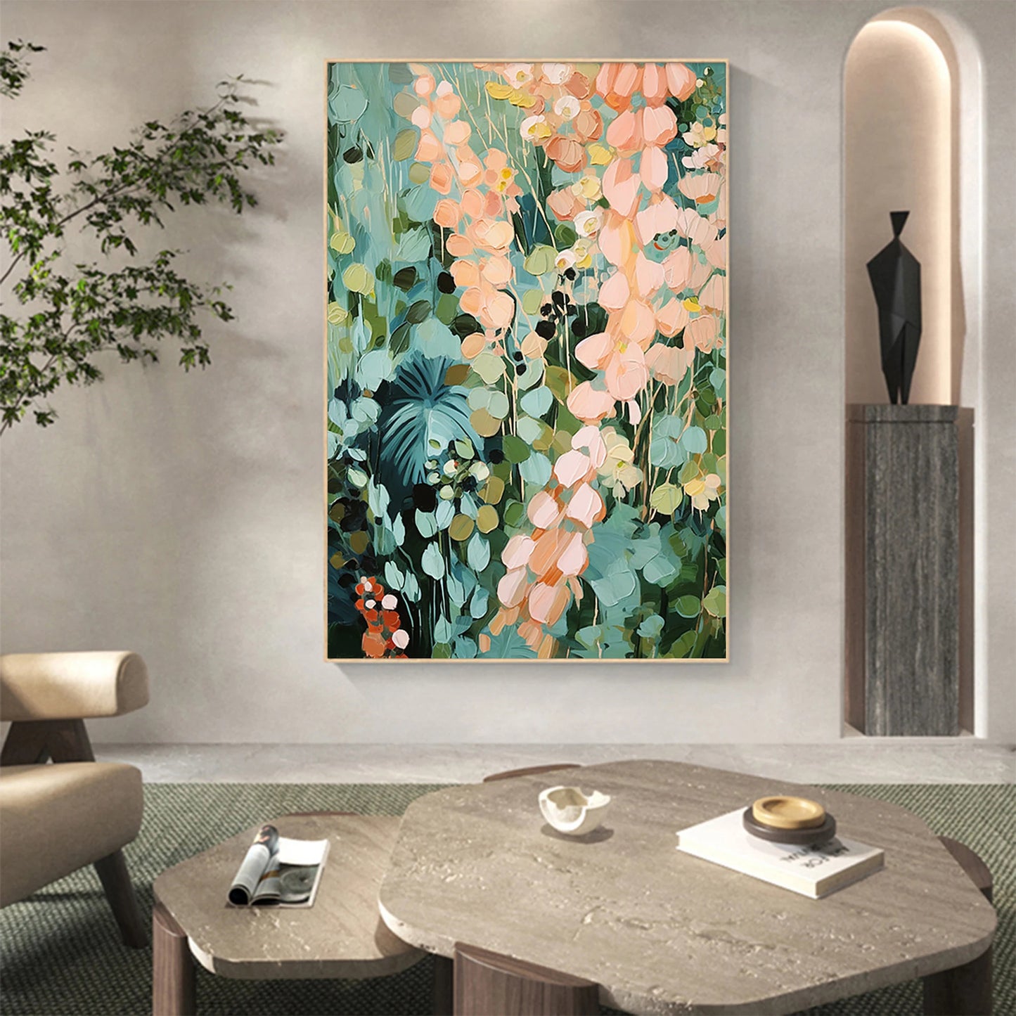 Delicate Floral Abstract Art