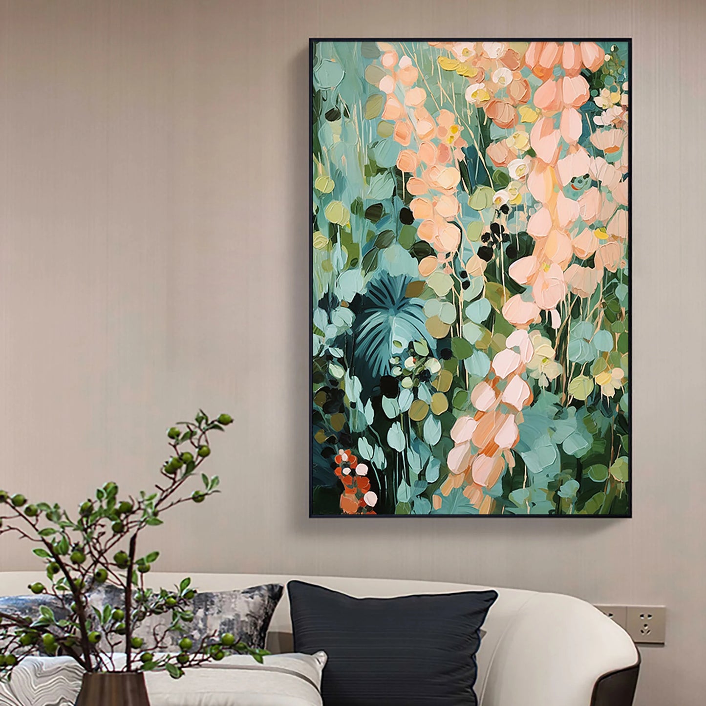 Delicate Floral Abstract Art