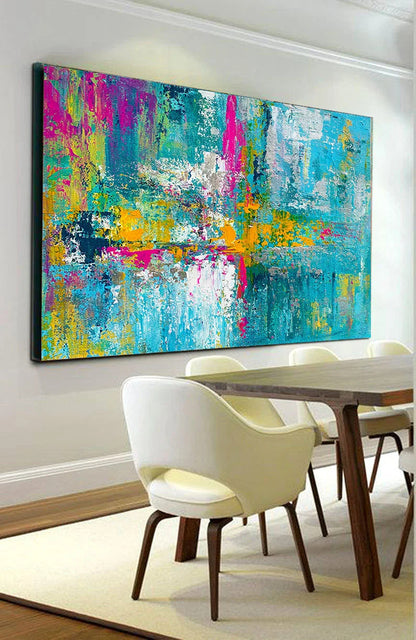 Colorful Abstract Acrylic Painting
