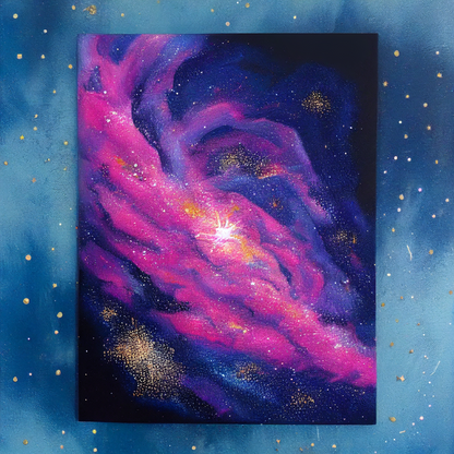 Stardust Magic - Abstract Galaxy Wall Art