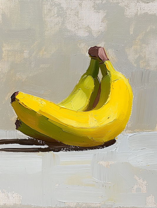 Golden Bananas - Modern Still Life Painting